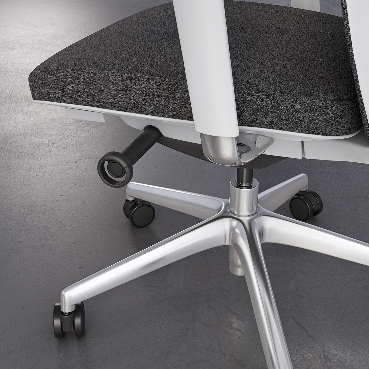 BDI Coda 3522 Ergonomic Task Chair with High-Performance Mesh Fabric (Oyster & Grey)
