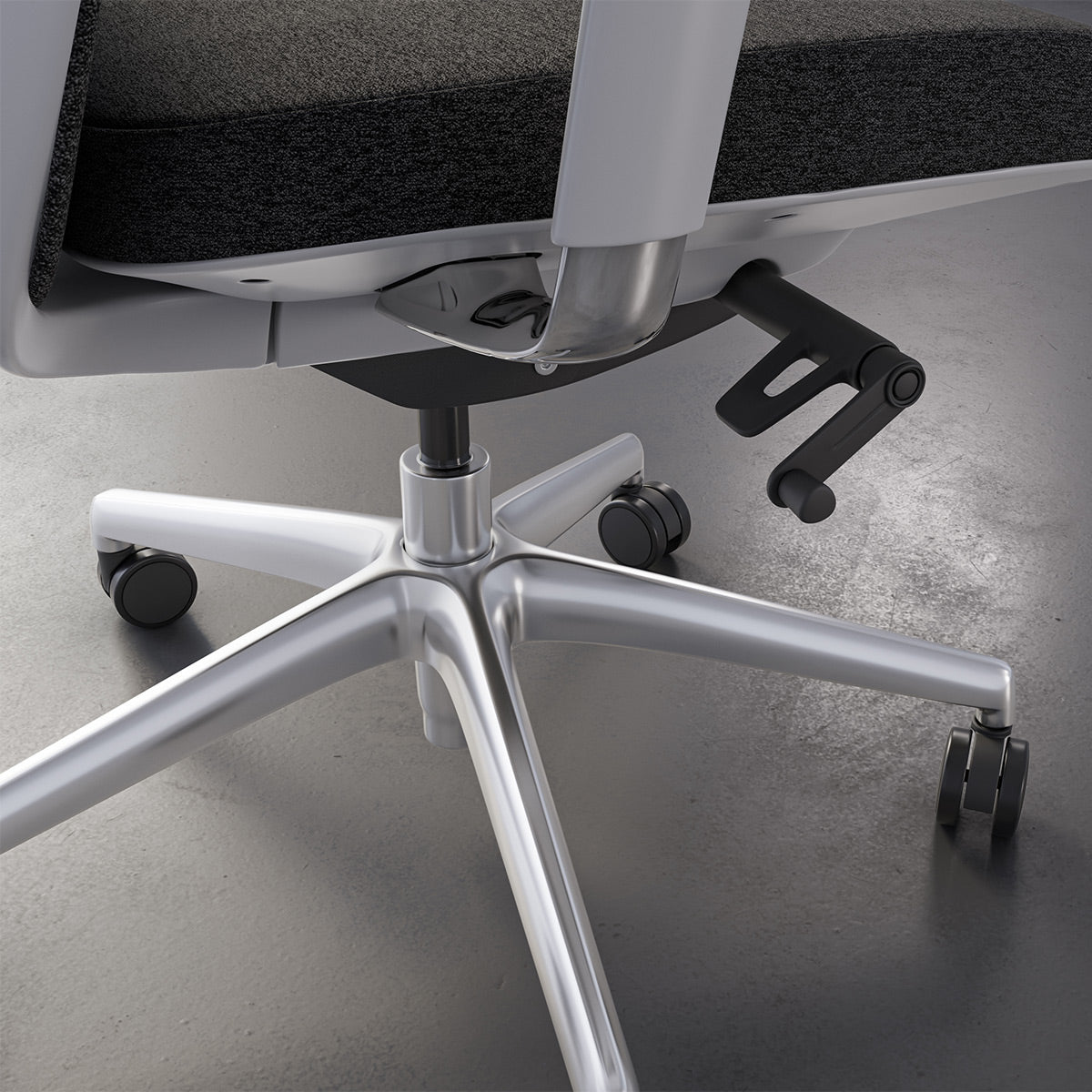 BDI Coda 3522 Ergonomic Task Chair with High-Performance Mesh Fabric (Oyster & Grey)