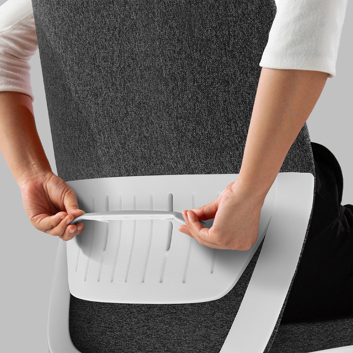 BDI Coda 3522 Ergonomic Task Chair with High-Performance Mesh Fabric (Oyster & Grey)