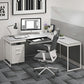 BDI Coda 3522 Ergonomic Task Chair with High-Performance Mesh Fabric (Oyster & Grey)