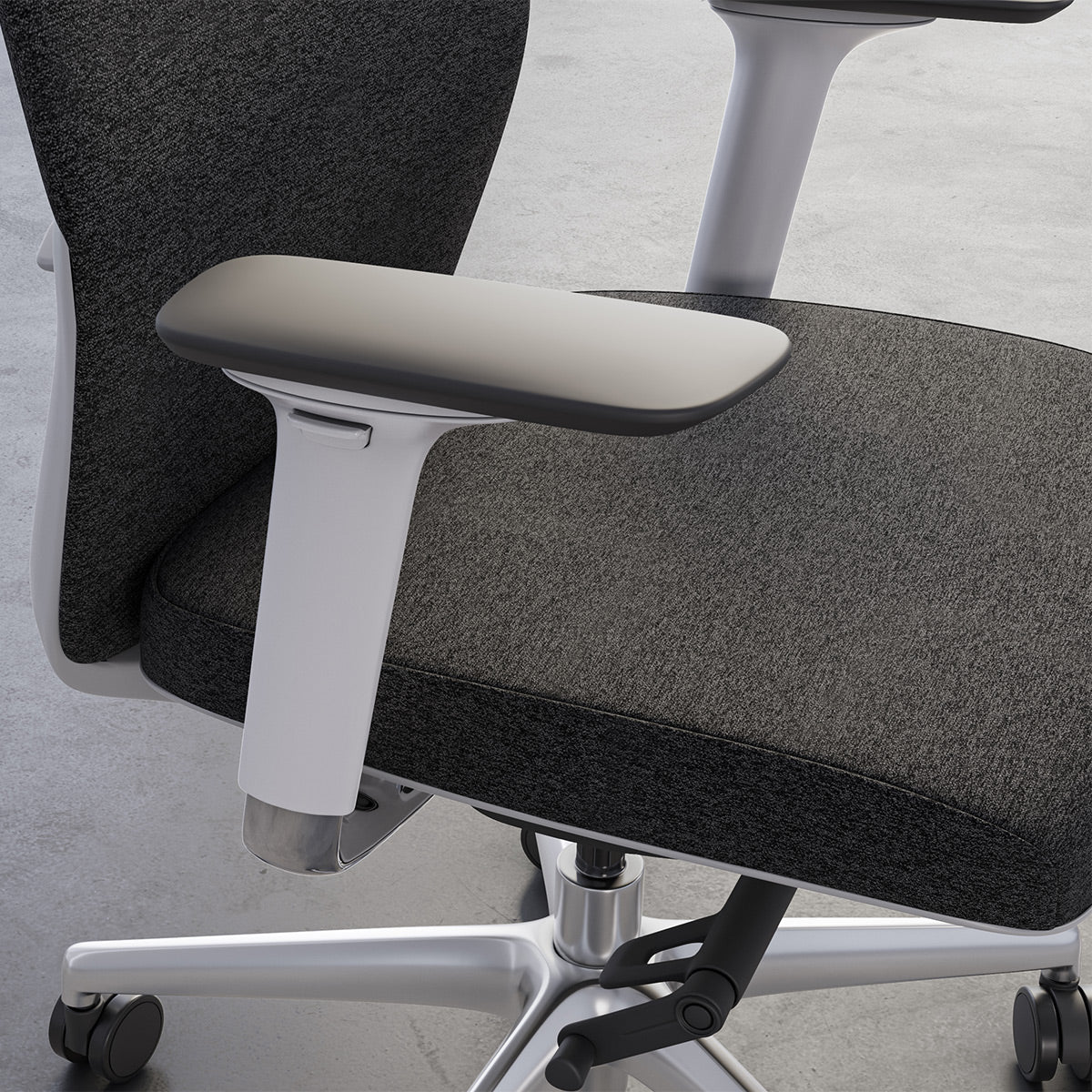 BDI Coda 3522 Ergonomic Task Chair with High-Performance Mesh Fabric (Oyster & Grey)