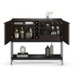 BDI Corridor 5621 SV Bar with Wine Storage and Adjustable Shelves (Charcoal Stained Ash)