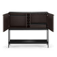 BDI Corridor 5621 SV Bar with Wine Storage and Adjustable Shelves (Charcoal Stained Ash)