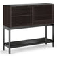 BDI Corridor 5621 SV Bar with Wine Storage and Adjustable Shelves (Charcoal Stained Ash)