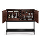 BDI Corridor 5621 SV Bar with Wine Storage and Adjustable Shelves (Chocolate Stained Walnut)