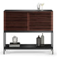 BDI Corridor 5621 SV Bar with Wine Storage and Adjustable Shelves (Chocolate Stained Walnut)