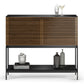 BDI Corridor 5621 SV Bar with Wine Storage and Adjustable Shelves (Natural Walnut)