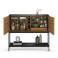 BDI Corridor 5621 SV Bar with Wine Storage and Adjustable Shelves (Natural Walnut)