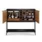 BDI Corridor 5621 SV Bar with Wine Storage and Adjustable Shelves (Natural Walnut)