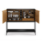 BDI Corridor 5621 SV Bar with Wine Storage and Adjustable Shelves (Natural Walnut)