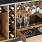 BDI Corridor 5621 SV Bar with Wine Storage and Adjustable Shelves (Natural Walnut)