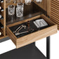 BDI Corridor 5621 SV Bar with Wine Storage and Adjustable Shelves (Natural Walnut)