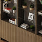 BDI Linea 580212 3-Shelf System 81" Wide (Natural Walnut)
