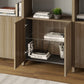 BDI Linea 580212 3-Shelf System 81" Wide (Natural Walnut)
