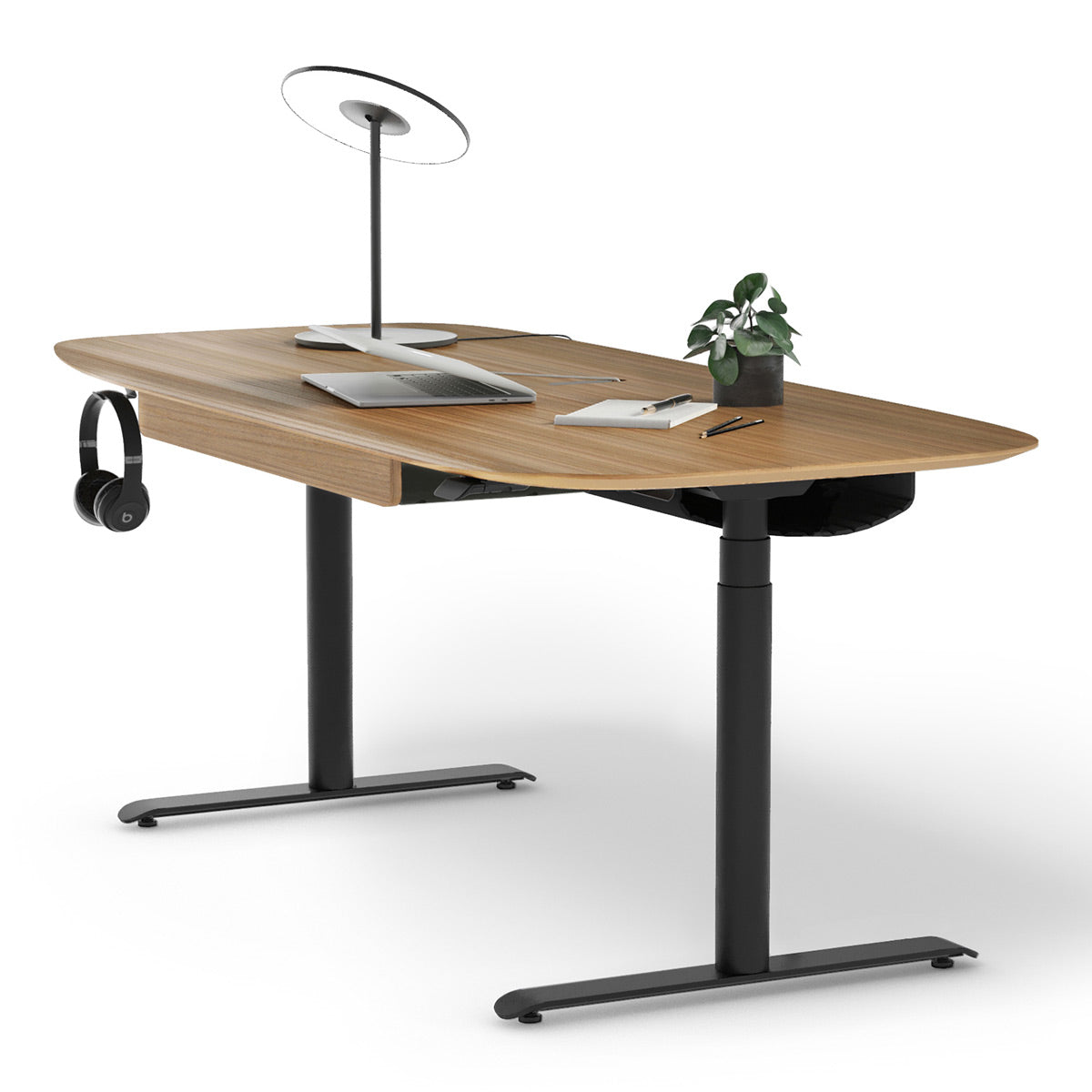 BDI Soma 6351 60" Wide Adjustable Standing Desk (Natural Walnut)