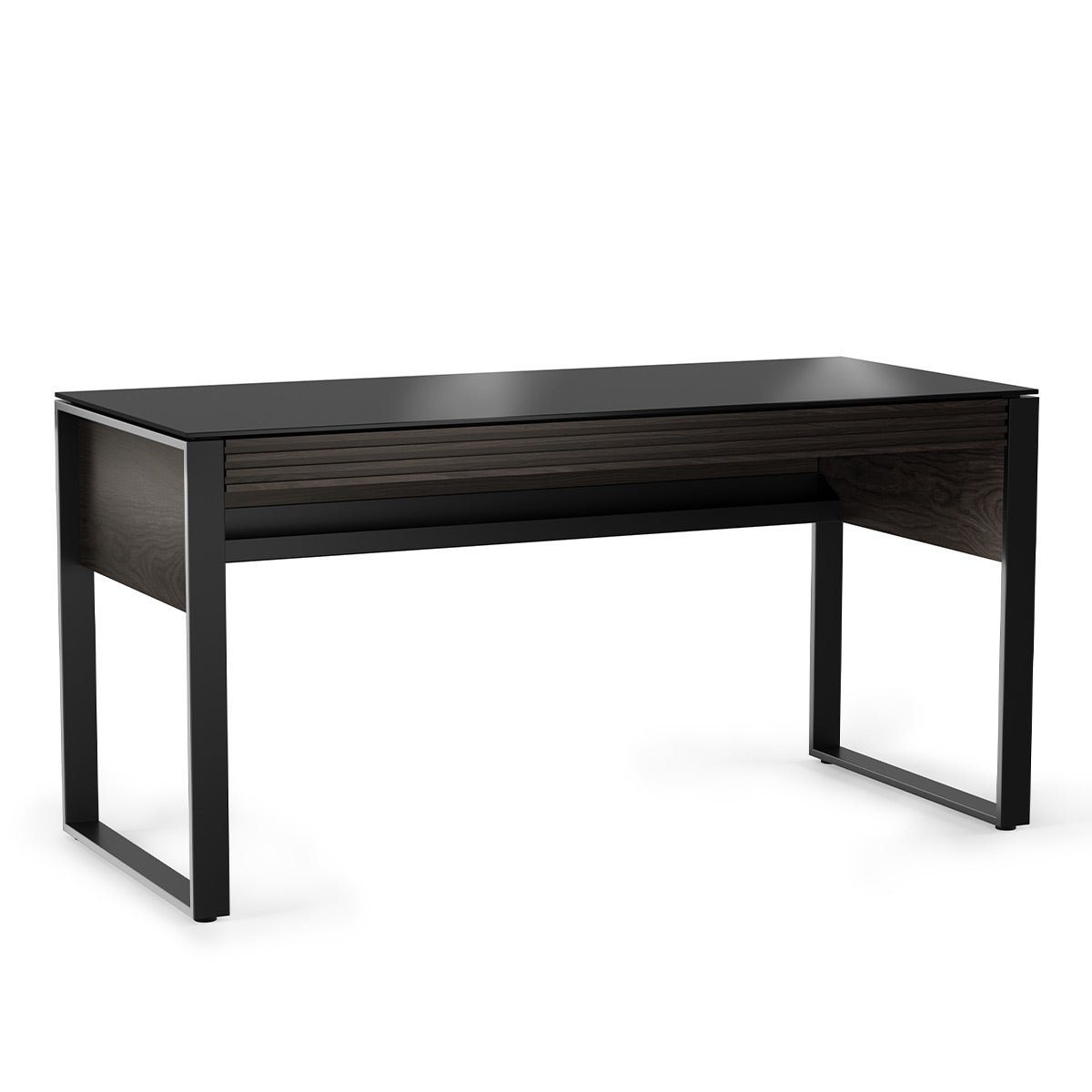 BDI Corridor 6501 Desk with Keyboard Drawer (Charcoal Stained Ash)