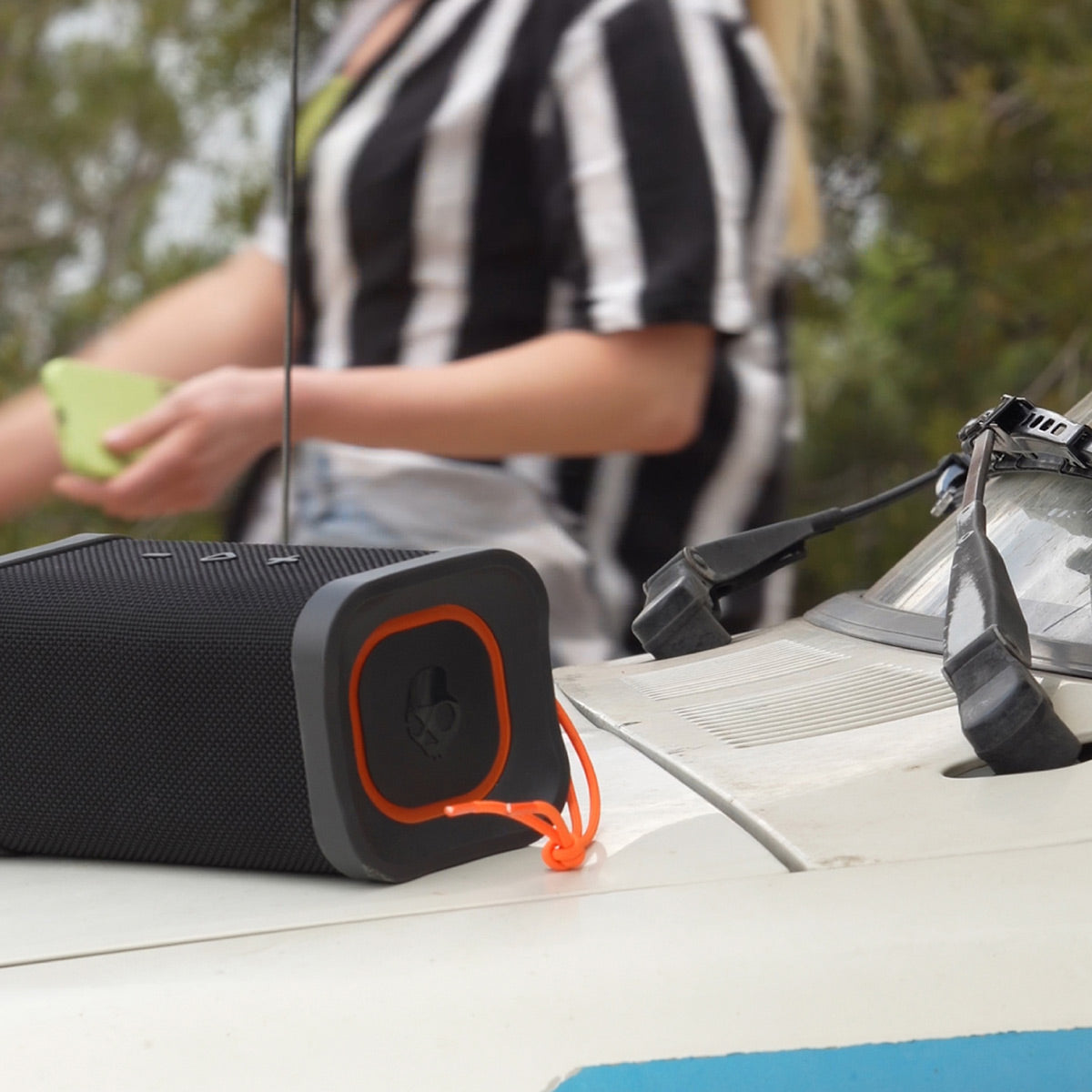 Skullcandy Terrain Wireless Bluetooth Speaker with IPX7 Waterproof Rating (Black)