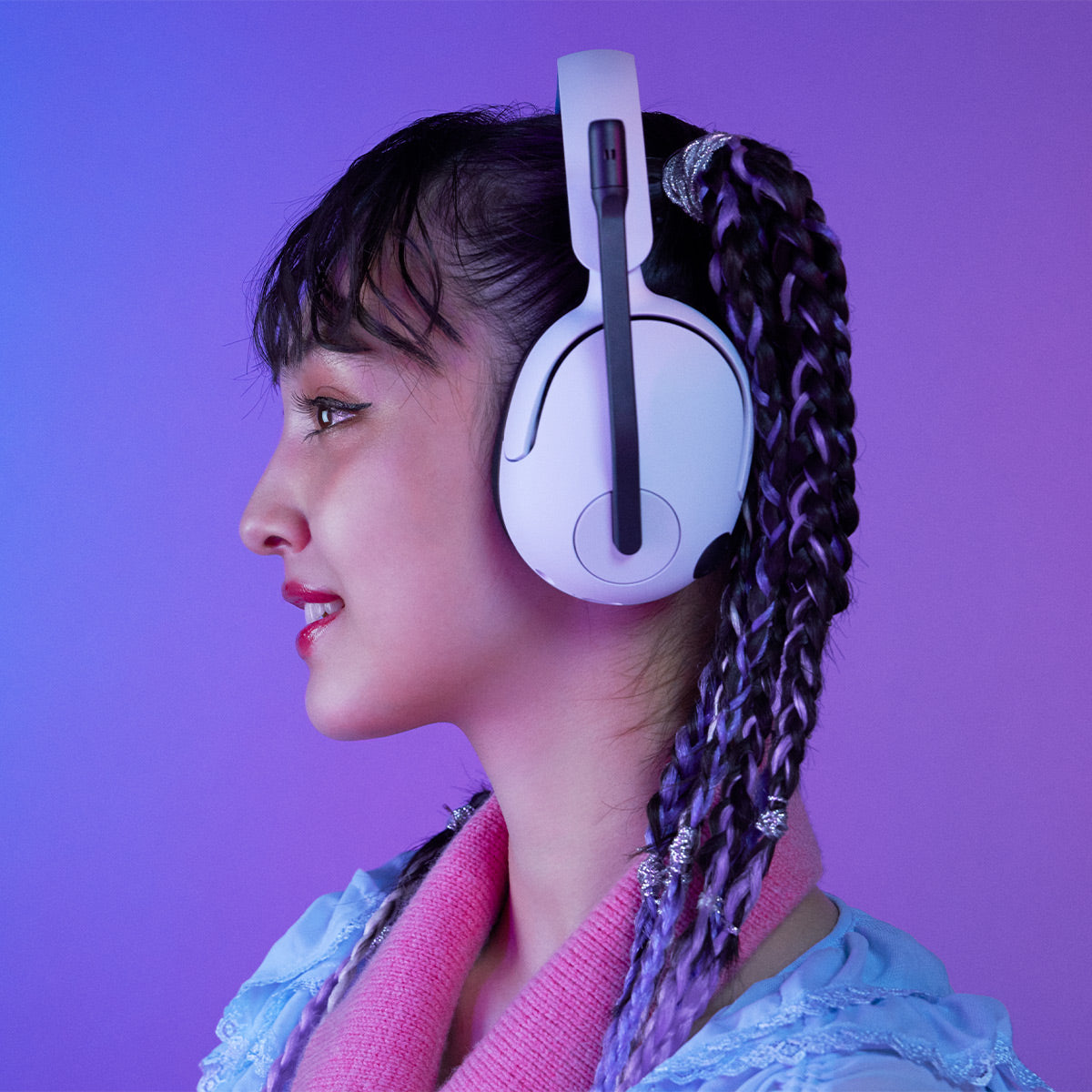 Sony INZONE H5 Wired and Wireless Gaming Headset (White)