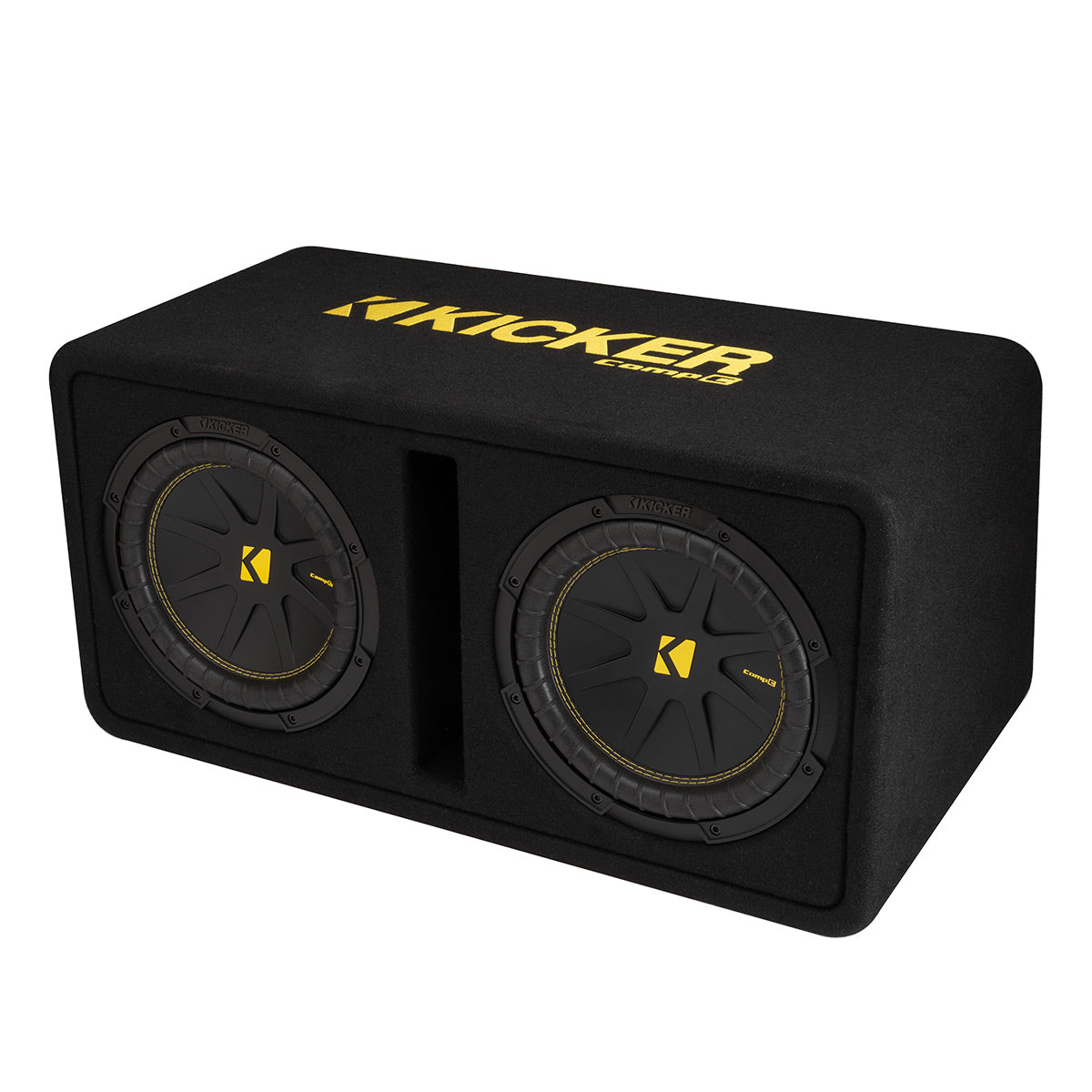 Kicker 50DCWC102 Dual 10" 2-Ohm CompC Loaded Subwoofer Enclosure