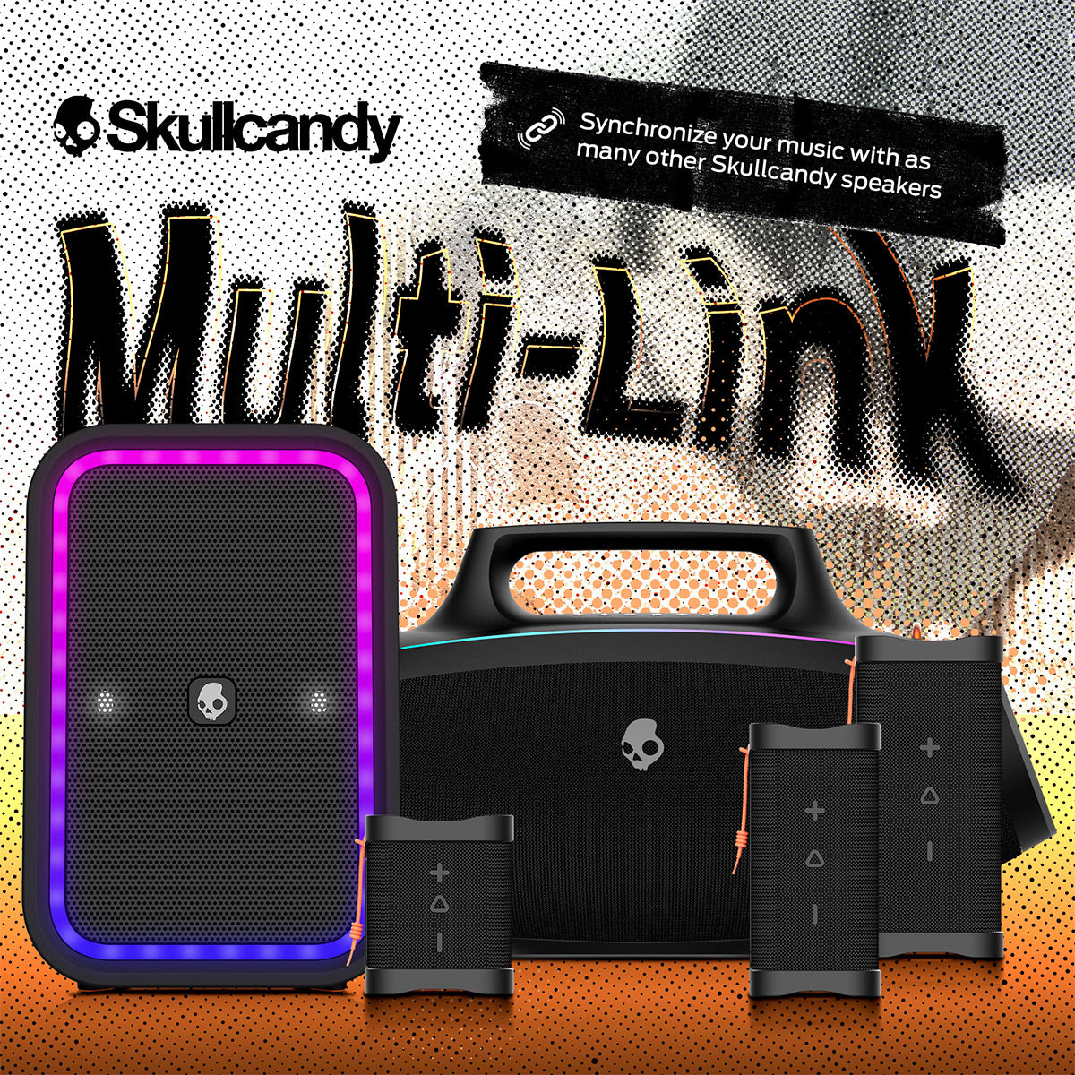 Skullcandy Stomp Wireless Bluetooth Party Speaker (Black)