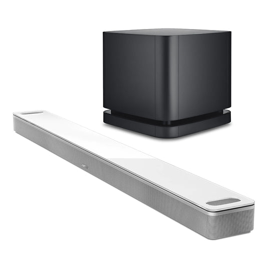 Bose Smart Ultra Soundbar with Bass Module 500 Wireless Subwoofer (White)