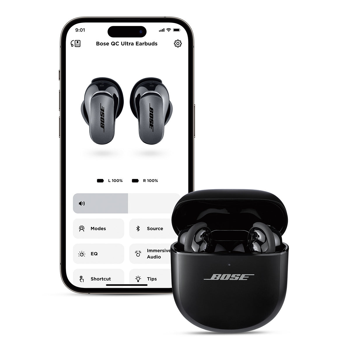 Bose QuietComfort Headphones with Active Noise Cancellation with QuietComfort Ultra Wireless Noise Cancelling Earbuds (Cypress Green/Black)