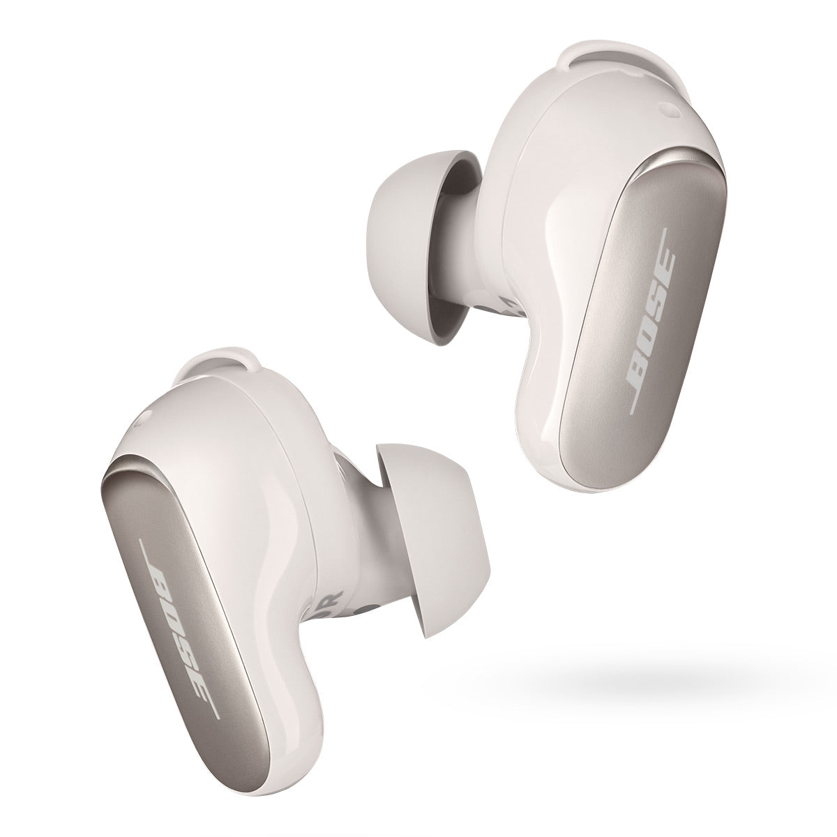 Bose QuietComfort Headphones with Active Noise Cancellation with QuietComfort Ultra Wireless Noise Cancelling Earbuds (White)