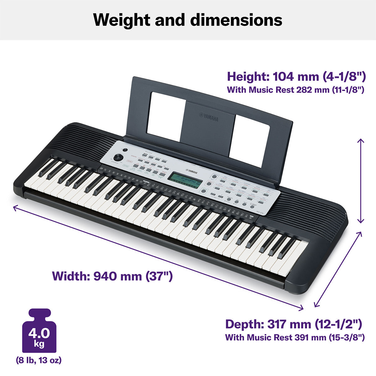 Yamaha YPT-270 61-Key Entry-Level Portable Keyboard