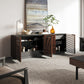 BDI Corridor 8109 4-Door Storage Credenza (Chocolate Stained Walnut)