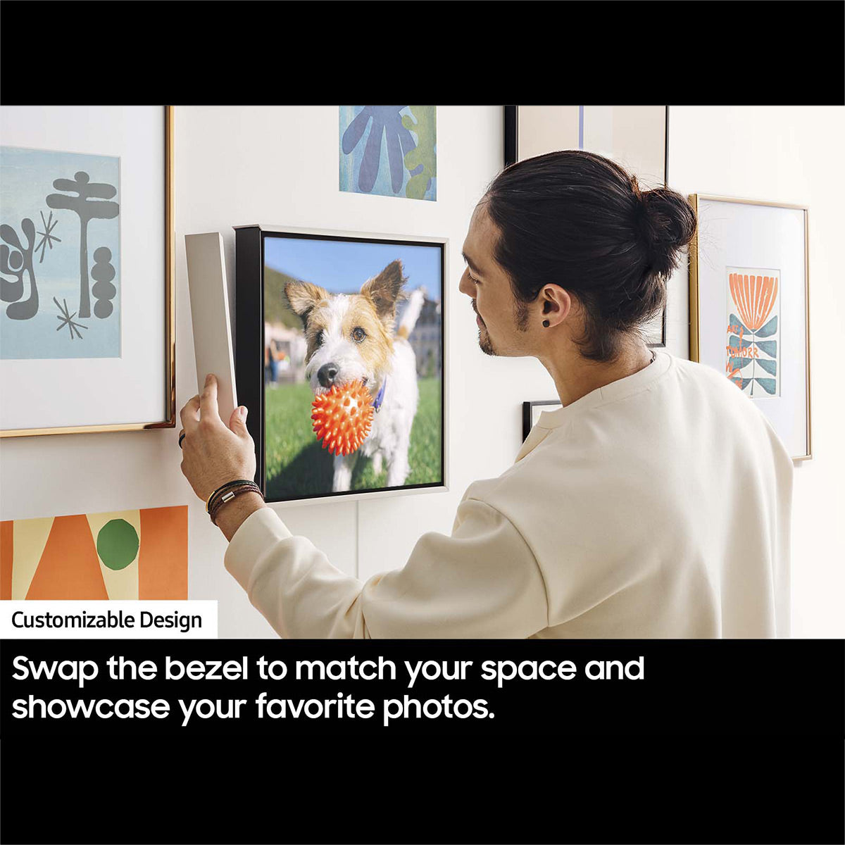 Samsung HW-LS60D Music Frame Bluetooth Speaker with Wall Mount