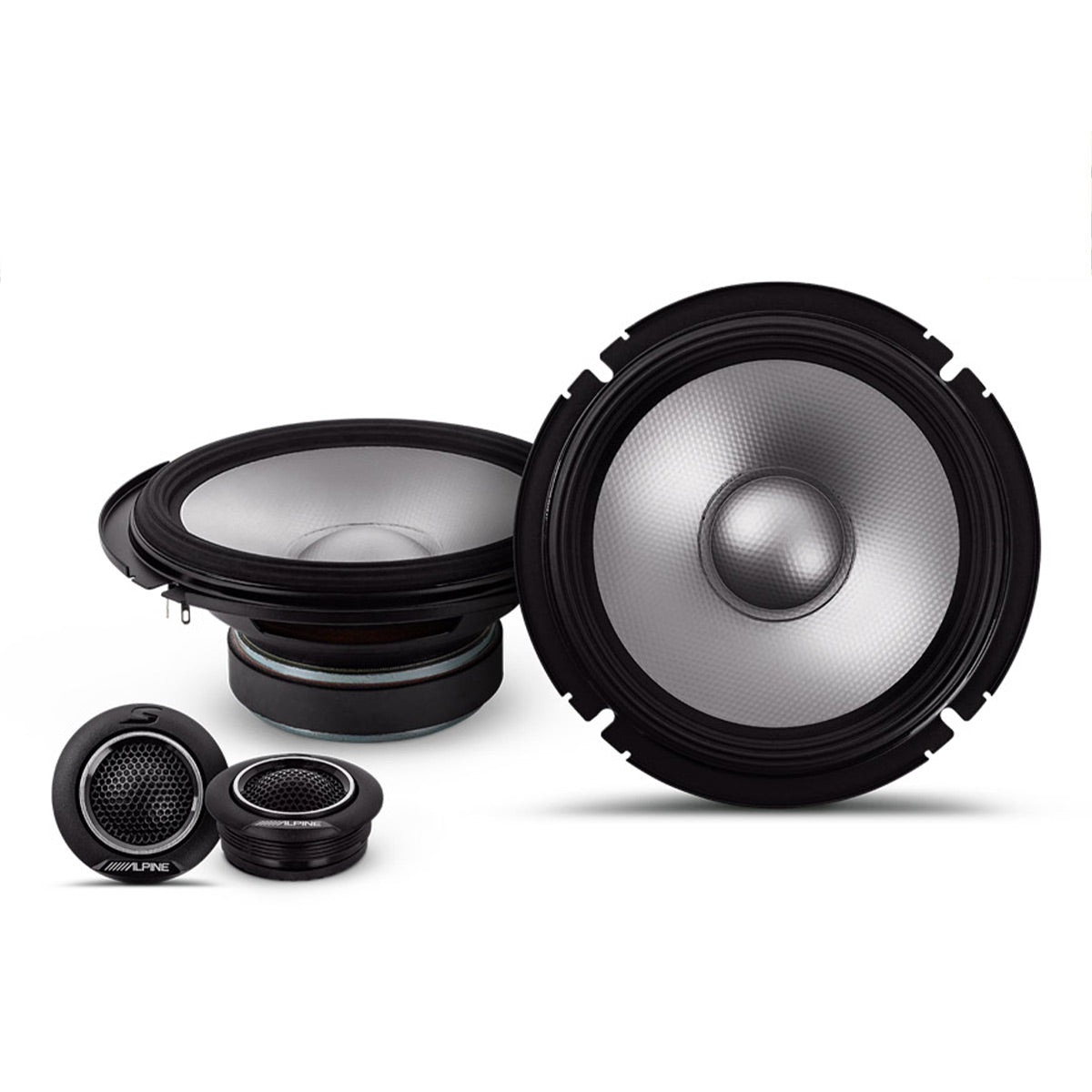 Alpine S2-S65C S2-Series 6.5" 2-Way Component Speaker Set