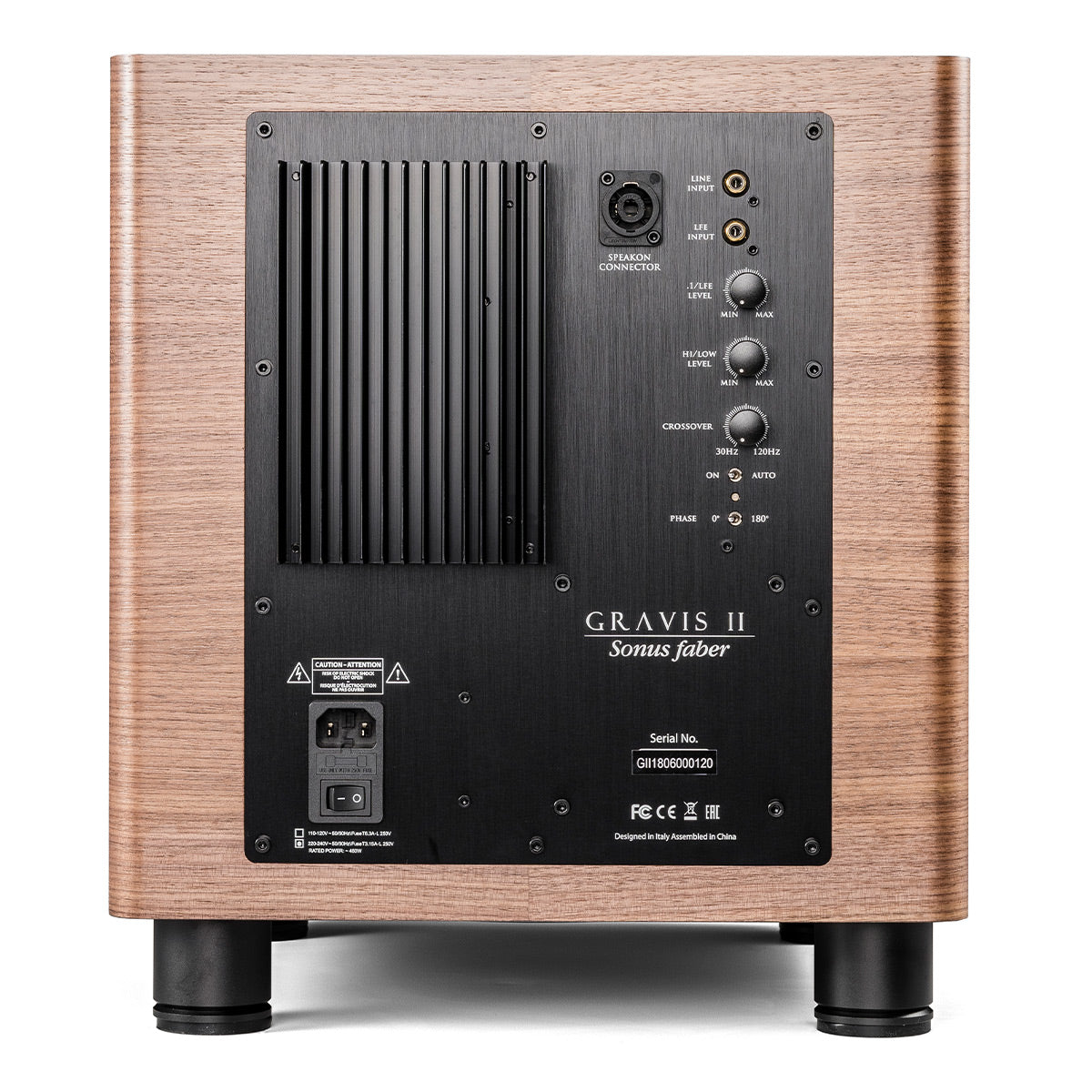 Sonus faber Gravis II Active Subwoofer - Each (Walnut)