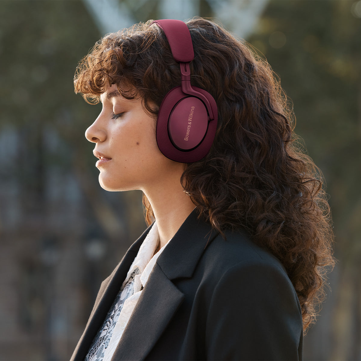 Bowers & Wilkins Px7 S2e Wireless Noise Canceling Bluetooth Headphones (Ruby Red)