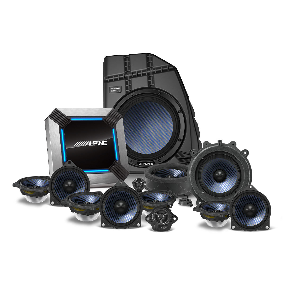 Alpine PSS-TSLA-21Y 13-Speaker Complete Sound System Upgrade for 2020 - 2021 Tesla Model Y