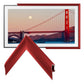 Deco TV Frames 65" Customizable Alloy Prismatic Frame for Samsung The Frame TV 2021-2024 (Candy Red)