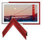 Deco TV Frames 75" Alloy Prismatic Frame for Samsung The Frame TV 2021-2024 (Candy Red)