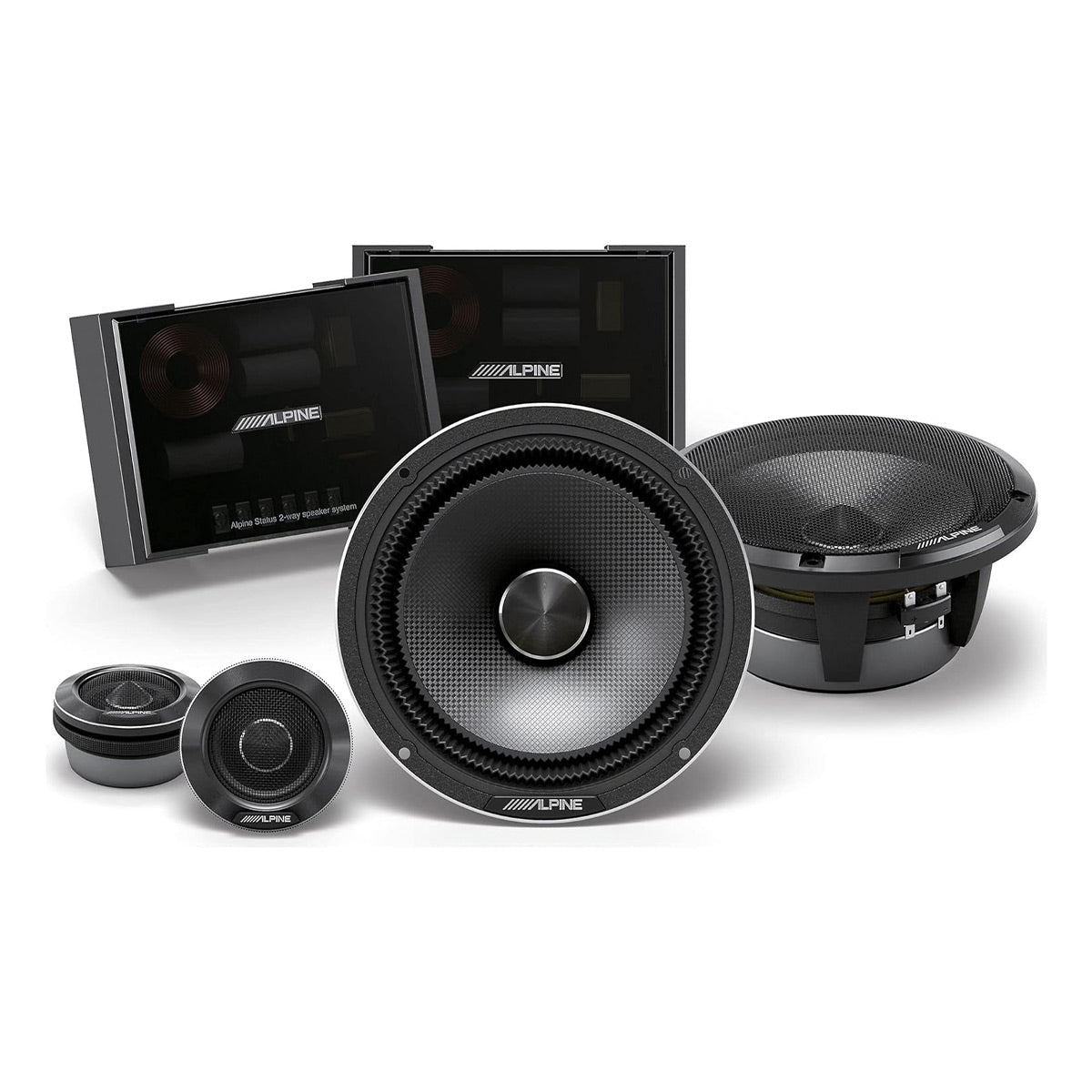 Alpine HDZ-65C Status Series 6.5" 2-Way Slim-Fit Component Speaker System