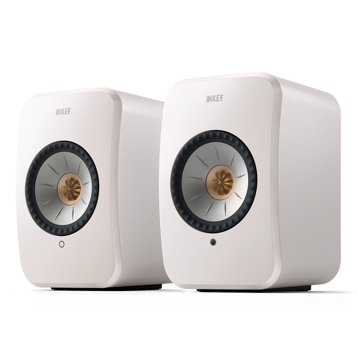 KEF LSX II Bookshelf Speakers - Pair (Mineral White)