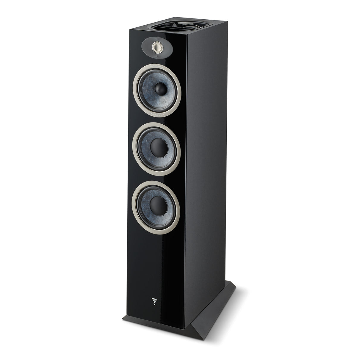 Focal Theva No.3-D 3-Way Bass-Reflex Floorstanding Loudspeakers with 5" Full-Range Up-Firing Drivers - Pair (Black)
