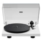 Pro-Ject Debut Evo 2 Turntable Bundle with Kanto TUK Premium Powered Bookshelf Speakers (Satin White/Matte White)