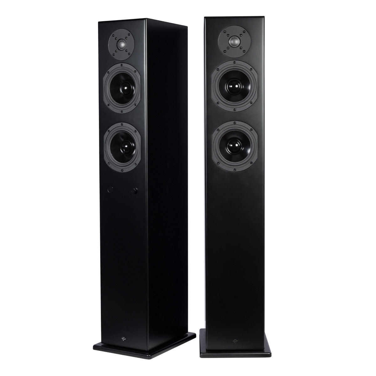KIN By Totem Play Tower II 2-Way Powered Tower Speakers - Pair (Satin Black)