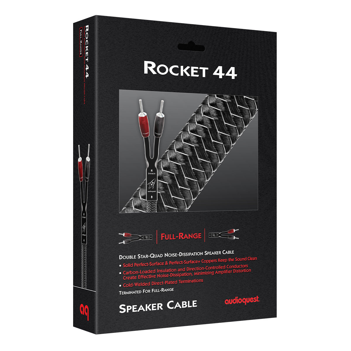 AudioQuest Rocket 44 Single-BiWire Speaker Cable with Silver Banana Connectors - Pair (8 ft.)