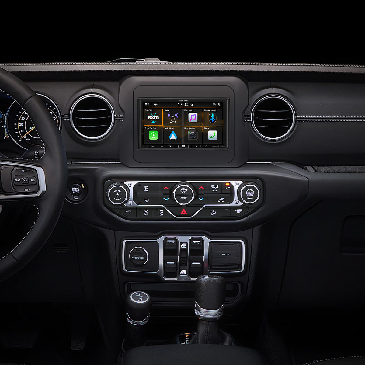 Alpine i407-WRA-JL 7" Multimedia Receiver for 2018 - 2020 Jeep Wrangler & 2020 - Up Gladiator