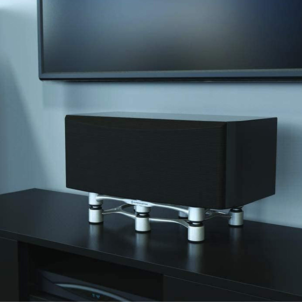 IsoAcoustics Aperta 300 Speaker Isolation Stand - Each (Silver)