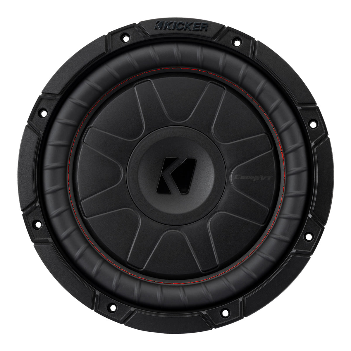 Kicker 52CVT102 10" CompVT Slim 2-Ohm Subwoofer