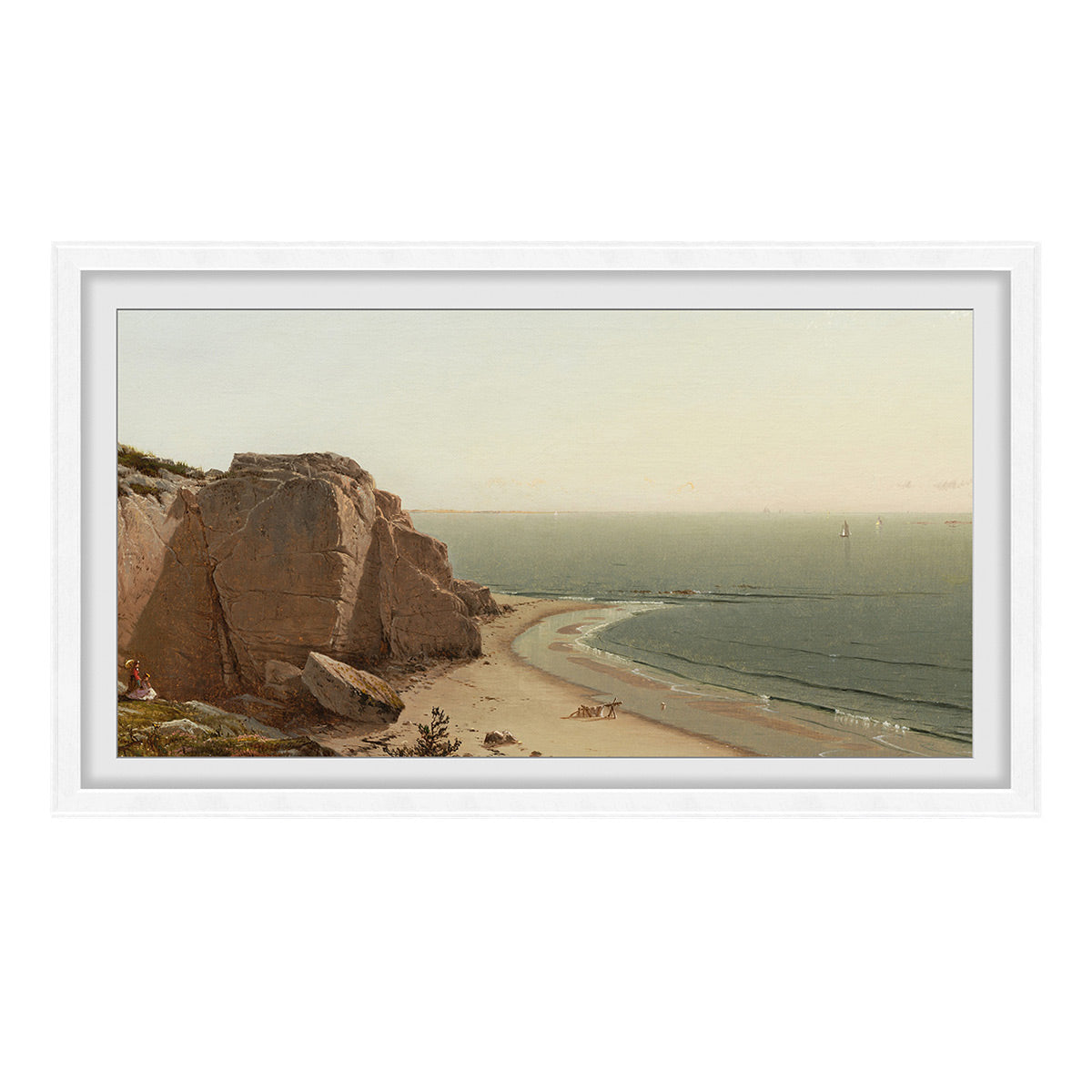 Leon 75" StudioFrame for Sony Bravia XR-75X93L Display (Studio Grain White)