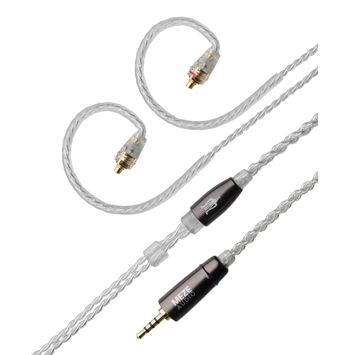 Meze Audio MMCX to 2.5mm Balanced Silver-Plated Headphone Cable - 3.9 ft.