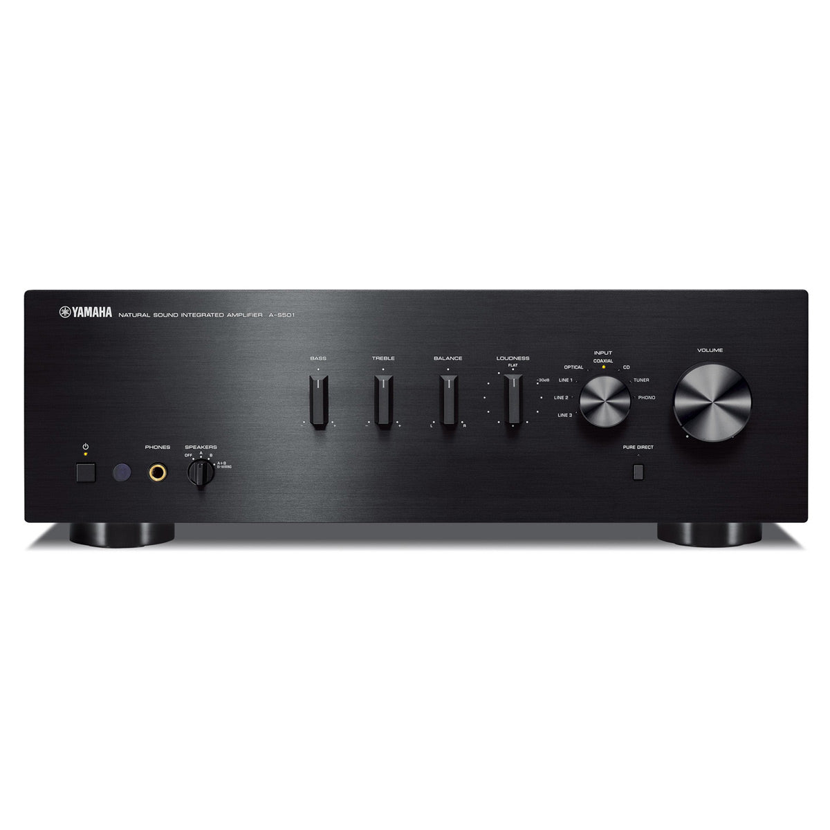 Yamaha A-S501 Amplifier Bundle with AudioQuest Jack Russell Cable (Black)