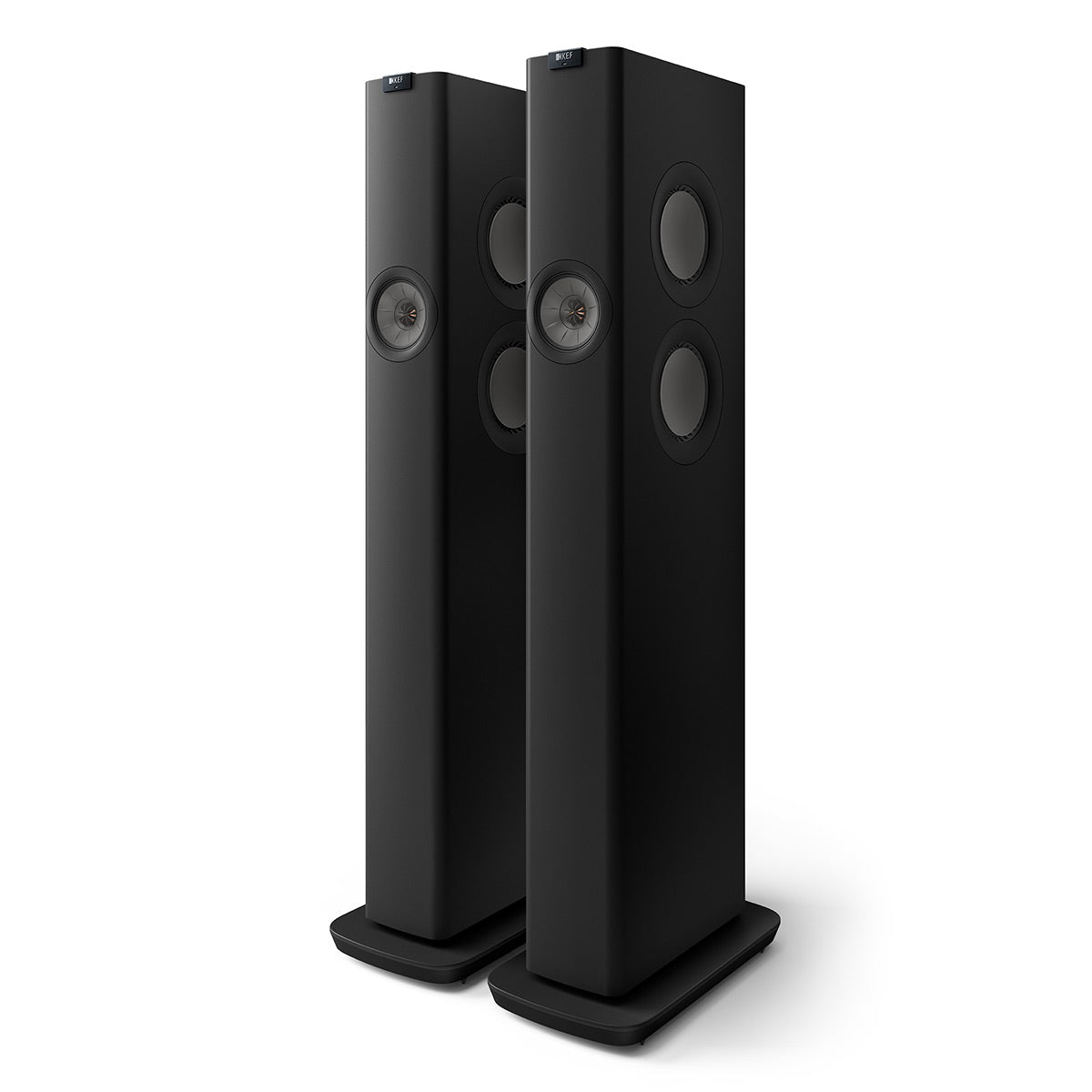 KEF LS60W Wireless Floorstanding Speakers - Pair (Carbon Black)
