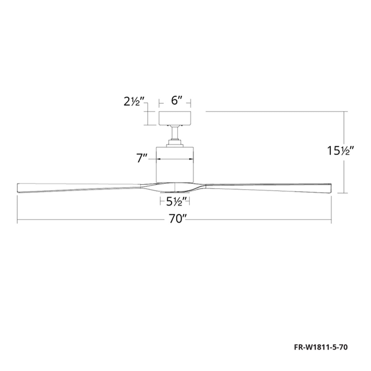 Modern Forms Aviator Smart Ceiling Fan - 70" (Matte Black/Distressed Koa)